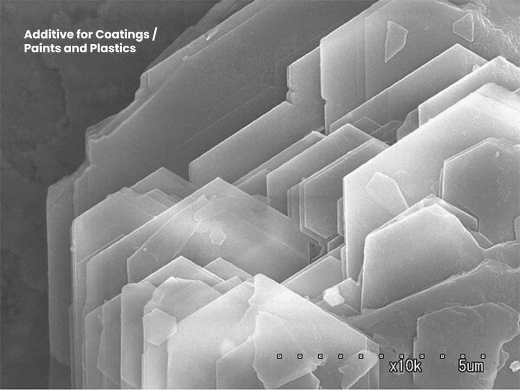 Microscopic view of additive for paints and plastics