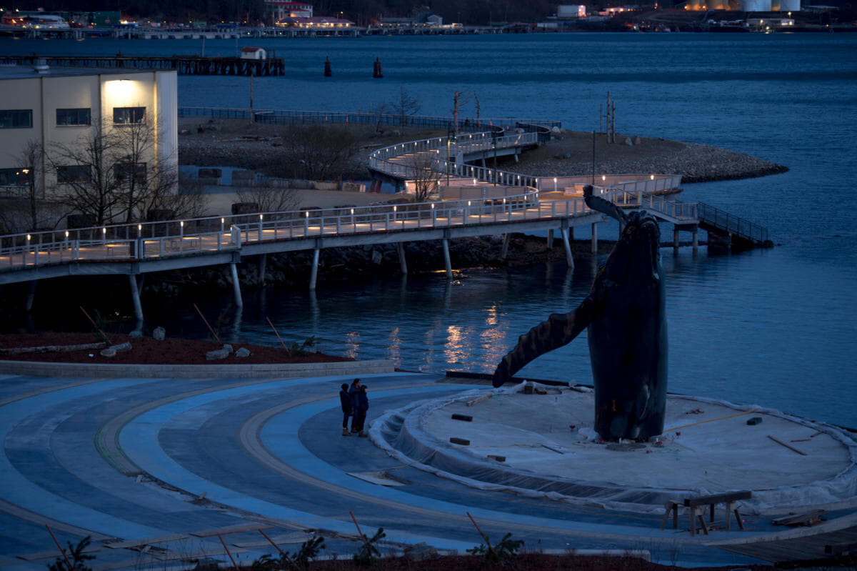 Sculpture on the Juneau seawalk