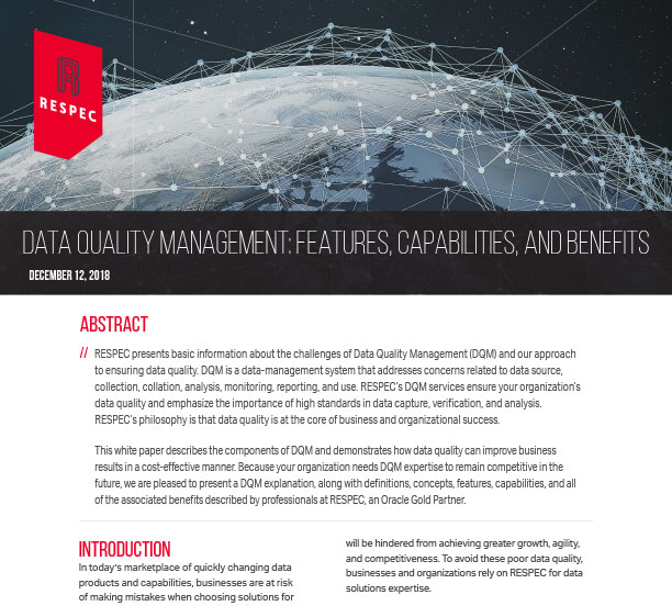 Data Quality Management