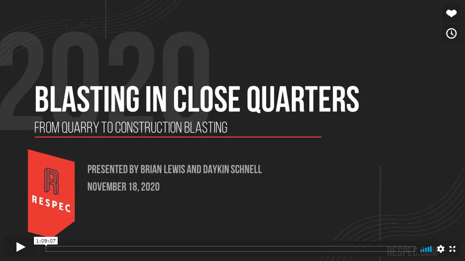 Blasting in Close Quarter Environments: From Quarry to Construction Projects