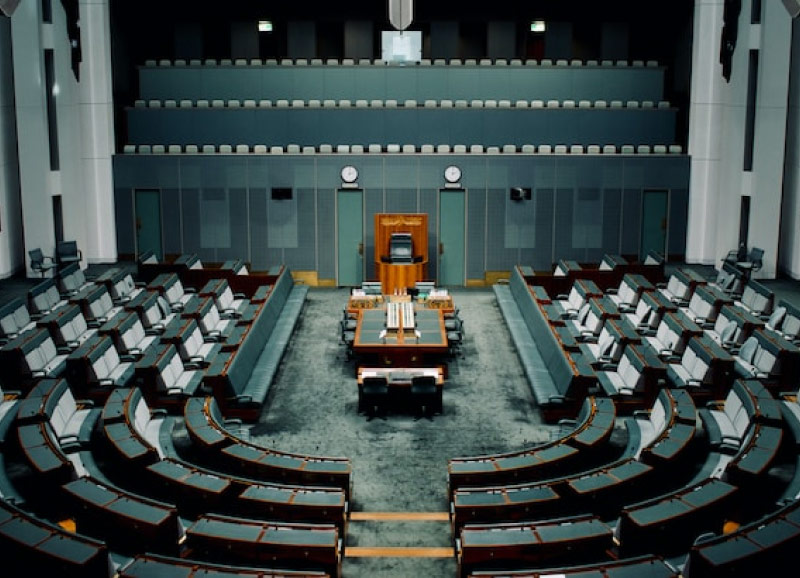 Meeting chamber in capital building