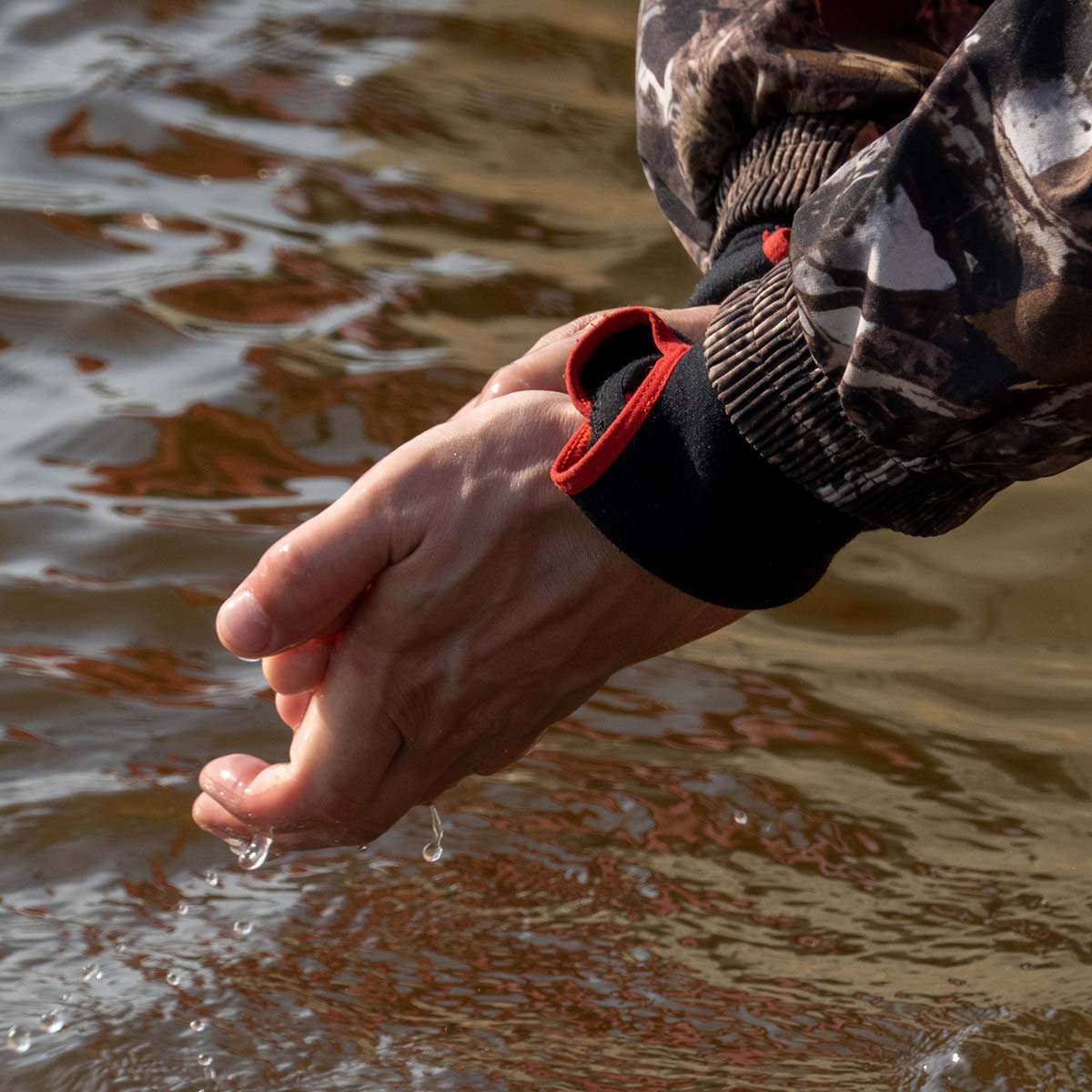 Water Rights Information System hands in the water